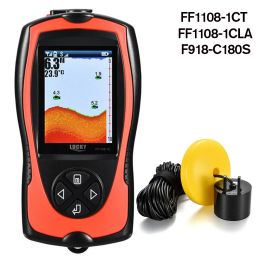 Finders FF11081CT/1CLA Portable Fish Finder 100M Depth Fish Alarm Wired Fish Detector 2.4inch TFT Colour LCD Fishfinder Fish Locator