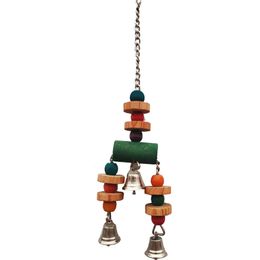 Parrot toy small bird toy parrot grinding teeth climbing exercise wood string wind chimes string bird cage supplies