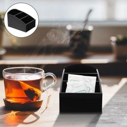 Storage Bottles 2 Pcs Loose Coffee Pod Box Desktop Accessories Tea Bag Holder Organizer Acrylic Sugar