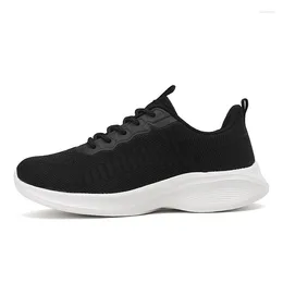 Casual Shoes YEYU For Women Sport Sneakersy Athletic Tennis Comfortable Breathable Knitted Mesh Fabric Platform Female Size 35-42