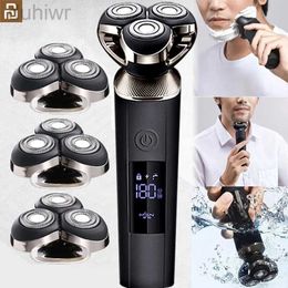 Electric Shavers Mens Shaver for Razor Beard Trimmer Smart water proof shaver head Automatic Cleaning Wet-Dry Dual 2442