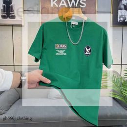 Men's T-Shirts Designer Fashionable Young Men's Mercerized Cotton Short Sleeve 2022 Summer Personalized Slim Fit Versatile Comfortable Korean T-Shirt Up6w 271