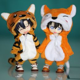 Ob11 Cute Animal Onesie Monster Doll Tiger, Panda, Wolf Clothes For Ob11,Obitsu 11,Molly, Gsc,1/12 Bjd Doll Accessories