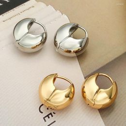 Hoop Earrings BUY 2024 Trendy Simple Design Geometric Cute For Elegant Women Party Jewellery Gold/Silver Colour Earring