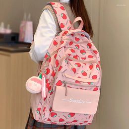 School Bags Lady Kawaii Printing Travel Waterproof College Backpack Female Nylon Women Laptop Bag Fashion Girl Student Book Cute