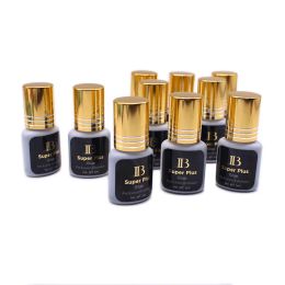 10 bottles/lot Korea IB Ibeauty Super Plus Glue For Eyelash Extensions Original 5ml Black Glue Gold Cap Makeup Tools New label