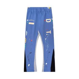 Nuovi Jeans da uomo Pantaloni tecnici Jeans da uomo Pantaloni da uomo Pantaloni sportivi Maculato Lettera Stampa Cotone Coppia da donna Allentato Versatile Casual Dritto Autunno002