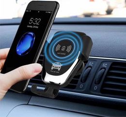 10W Universal Gravity Sensor Automatic Wireless Fast Charging Car Mount Quick Charger For iPhone XS X XR 8 Samsung Note 9 S9 S84739060
