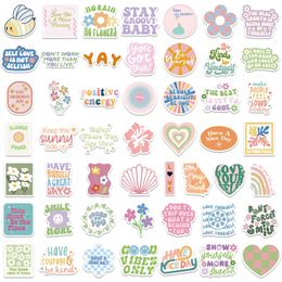 10/50/100pcs Girls Inspirational Words Stickers Graffiti Quotes for Notebook Scrapbook Water Bottle Laptop Phone Skateboard Gift