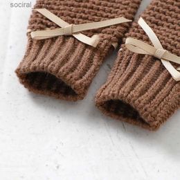 First Walkers Baby Shoes Gloves Set Knit born Girl Boy Boot Mitten Fashion Butterflyknot Toddler Infant SlipOn Bed Handmade 018M 240126 L240402