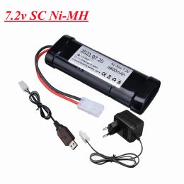 7.2V 6800mAh Rechargeable 7.2V Ni-MH Battery Pack Tamiya Plug High Capacity SC*6 Cells for RC Control Car Toys Battery