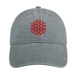 Ball Caps Flower Of Life Sacred Geometry Symbol Healing & Balance Cowboy Hat Beach For Men Women'S