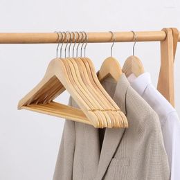 Hangers Solid Wood Hanger 5 PCS Clothes Rack Non Deformable High-quality Anti Slip Clothing Stand Strong Load-bearing For El