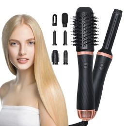 Irons Cross Border New Product MultiFunctional Hot Air Comb Straight Hair Dryer Curl Dual Purpose Lazy Electric Curling Iron