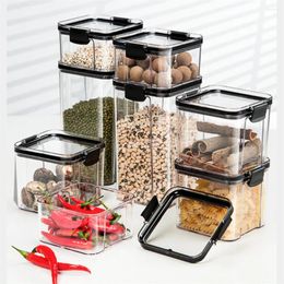 Storage Bottles Airtight Food Containers Bulk Cereals Organisers Stackable Boxes Pantry Jars Kitchen