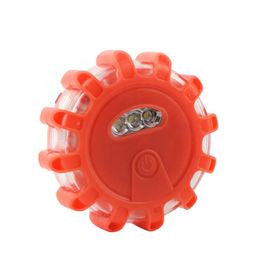 Mini 15 LED Adsorbimento Emergenza Sicurezza Stradale Chiarore Lampeggiante Luce di avvertimento Luce magnetica Basear per bicicletta per auto