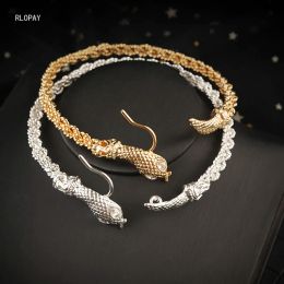 Bangles Turkish Snake Arm Bangles In Gold Color Arabic Bridal Bracelet Bangle Big Size Ethnic Anklets Bridesmaid Jewelry