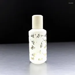 Storage Bottles 30ml Round Glass Perfume Bottle Empty Pump Spray Atomizer Refillable Cosmetic White Black