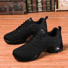 Casual Shoes 2024 Dance For Women Flying Woven Mesh Comfortable Modern Jazz Dancing Girls Ladies Outdoor Sports