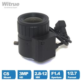 Witrue P lenses 2812mm Varifocal HD CCTV lens 4 Auto Iris CS Mount for IP Security Surveillance Cameras 240327