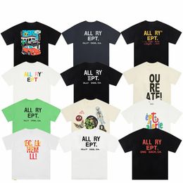 Allyept Half sleeved T-shirt Round Neck Pattern Letter Printed Pure Cotton Tees for Men and Women Tees Pullover Short Sleeves Sports T-shirt Top clothes