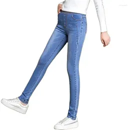 Women's Jeans Skinny Pants For Women Female Cloth-fitting Pantalons Stretch Pantalon Slim Pencil Autumn 38 Spring