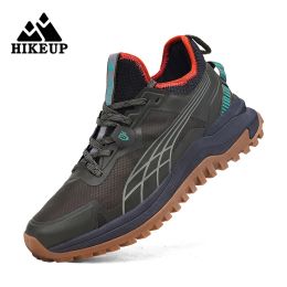 Boots Hikeup New Men Hiking Shoes Outdoor Sport Wearresistant Climbing Shoes Rubber Sole Trekking Sneaker Women Sports