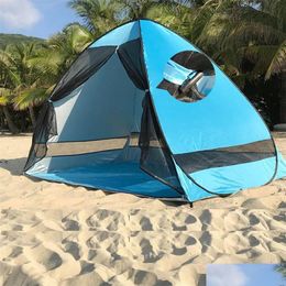 Hand Tools Awning Beach Tent Uv Protection Portable Cam Outdoor Hiking Refuge Couple Travel Gadgets Privacy Drop Delivery Sports Outdo Otdhz