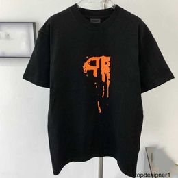 Designer B Home Paris Correct Version High Quality 24ss New Front and Rear Tear Mark High Street Short sleeved T-shirt Unisex EX3S
