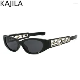 Sunglasses Small Oval Y2K Punk Star Women 2024 Retro Steampunk Sun Glasses For Ladies Shades Vintage Eyewear UV400