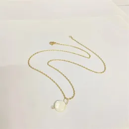 Pendant Necklaces Sell Shell Charms 316L Stainless Steel Chain Pendants Handmade For Girls As Gift No Fade