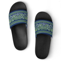 Slippers Men'S Bandana Design Bathroom Non-Slip Cloud Mat Thick Bottom Flip-Flops Outdoor Beach