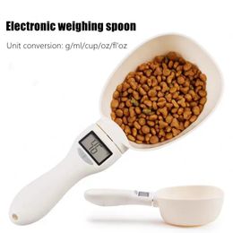 Electronic Measuring Tool Dog and Cat Feeding Bowl Spoon Pet Food Scale Digital Display Weighing Weight Volumn 240325