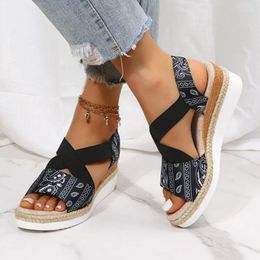 Dress Shoes Fashion Wedge Sandals Women Summer 2024 Comfortable Platform Plus Size Casual Thick Sole Sandalias De Mujer