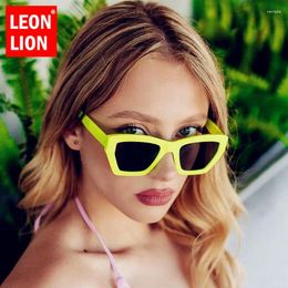 Sunglasses LeonLion 2024 Cat Eye Retro Women Luxury Eyewear For Women/Men Brand Glasses Vintage Gafas De Sol Para Hombre