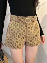 24SS summer paris designer womens shorts luxury Double embroidery letter short women Leggings for Outdoor Khaki trousers