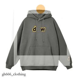 Derw Hoodie Women's Hoodies Sweatshirts Derw Brand Men's Hoodies Sweatshirts Yellow Man Retro Smiley Face Letters Print Sweatshirt Tshirt Spring Trend 944