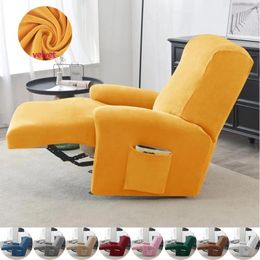 Chair Covers Soft Velvet Recliner Sofa Cover Stretch Lazy Boy Elastic Non Slip Armchair Protector Slipcover For Living Room