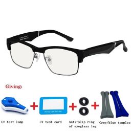 Sunglasses Bt5.0 Smart Glasses Call Listen Music Earphone Glasses 2in1 Intelligent Hightech Sunglasses, Suitable for Android and Ios