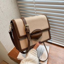 Shoulder Bags Design High-end Western Handbag Fall/winter Fashion Retro Messenger Square Bag Underarm Dual-use Width: 22.5cm