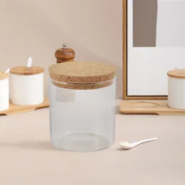 Storage Bottles Overlapping Glass Jars Food Container Household Salad Bowl Transparent Multifunction Holder Flour Containers