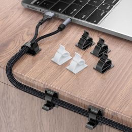 Self Adhesive Cable Clips Adjustable Cable Organizer Table Cable Management Cord Holder For PC Charging Wire Winder Clamp Office