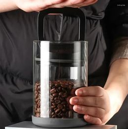 Storage Bottles Jars Food Sealed Beans Organiser Grounds Airtight Kitchen Glass Coffee Container Canister Jar Tea