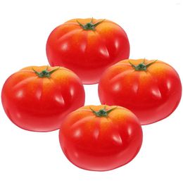 Party Decoration 4 Pcs Mini Imitation Tomato Toddler Fruit False Vegetable Foam Simulated Models