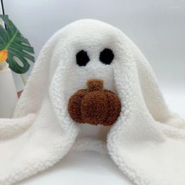Pillow Cute Gus The Ghost With Pumpkin Halloween Doll Spooky Pillows For Sofa Bed Couch Home Decorations Kawaii