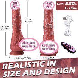 AA Designer Sex Toys Silicone penis automatic extension and swing womens pull-out and insertion masturbator fake penis fun adult products electric toys