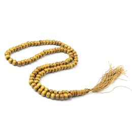 Handcrafted Holding Rosary 8mm 99 Beads Prayer Beads with Bead Stops Muslim Wood Beads Religious Jewellery for Unisex Dropship