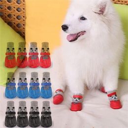 Dog Apparel Pet Non-slip Wear-resistant Socks Waterproof Puppy Shoes And Cats Anti-scratch Anti-dirty Foot Cover Outdoor