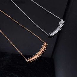 Top Luxury Fine 1to1 Original Designer Necklace for Women Carter v Gold High Edition Bullet Rivet Necklace for Men Women Lovers Jewellery Top Brand Charm Necklace