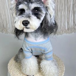 Dog Apparel Fashion Spring Autumn Cotton Pet Clothes For Small Dogs Pets Clothing Chihuahua Striped Sweater Yorkies PC1837